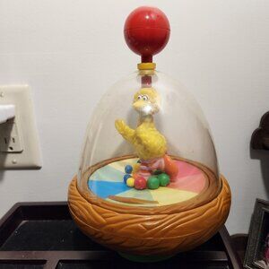 Vintage Big Bird Sesame Street spinning top